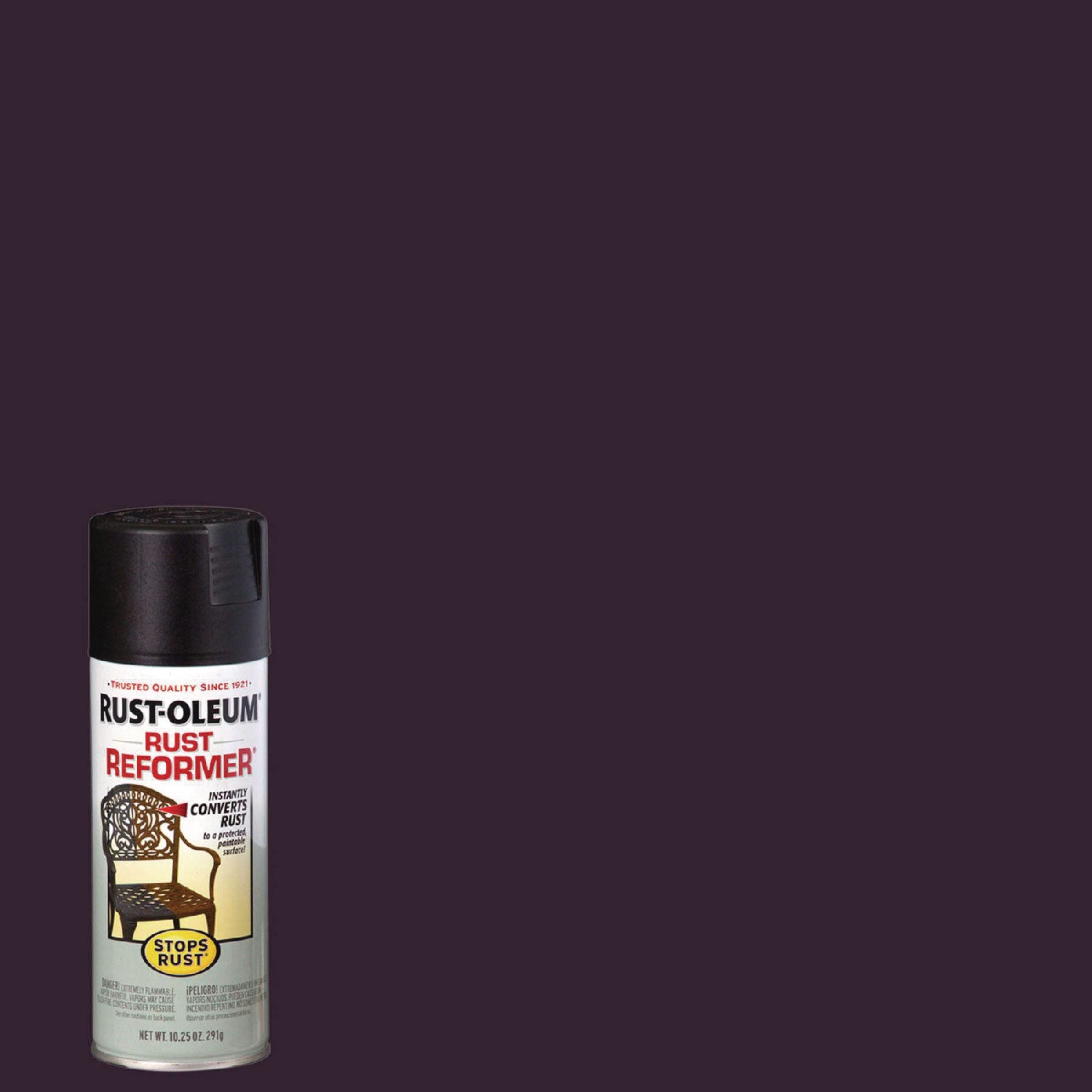 Stops Rust Rust Reformer Spray, Black, 10.25 oz Aerosol Can, 6/Carton