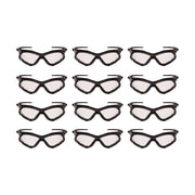 V30 Nemesi Foam Safety Glasses, Black Nylon Frame, Clear Polycarbonate Lens, 12/Carton