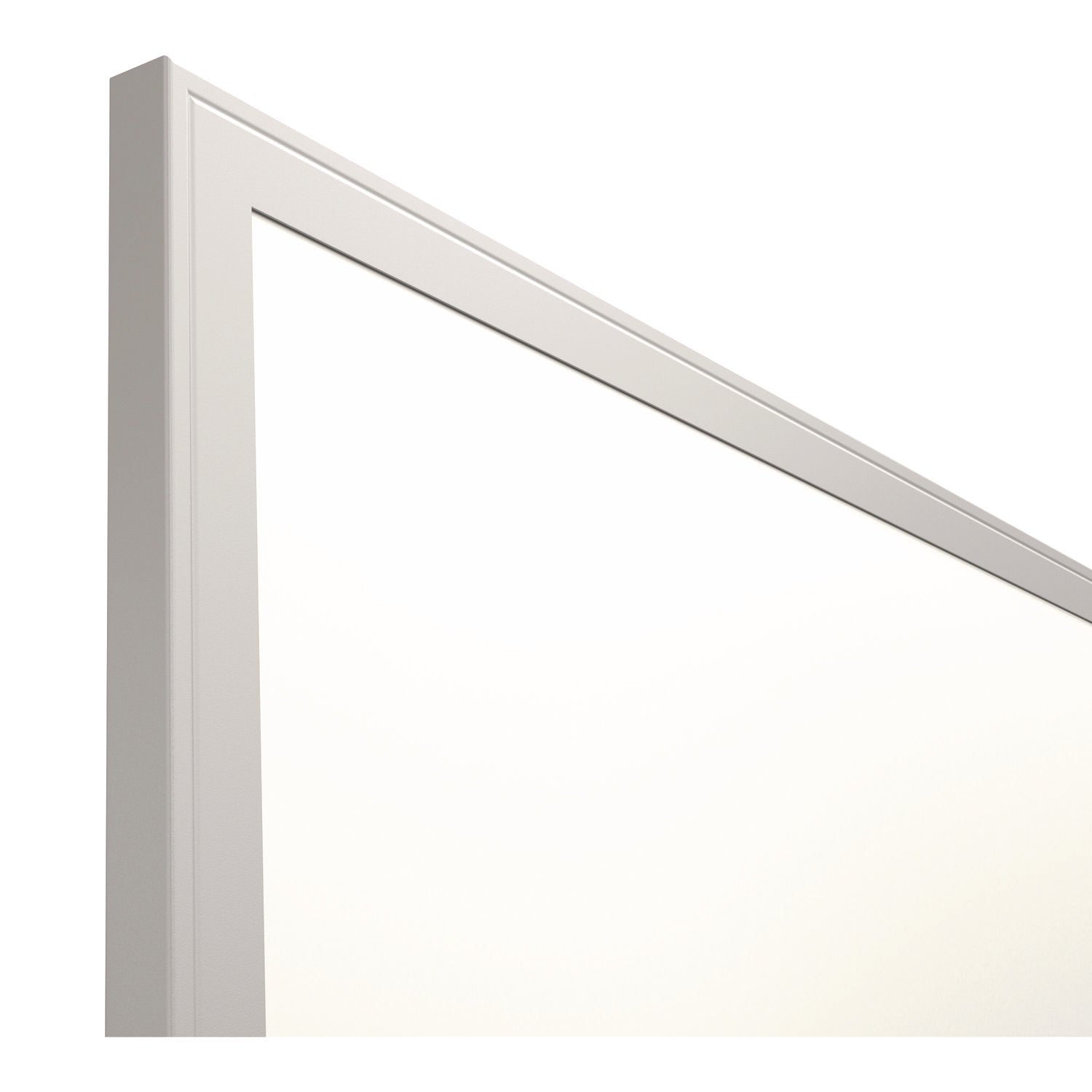 Melamine Dry Erase Board, 36" x 24", White Surface, Gray/Natural Aluminum Frame