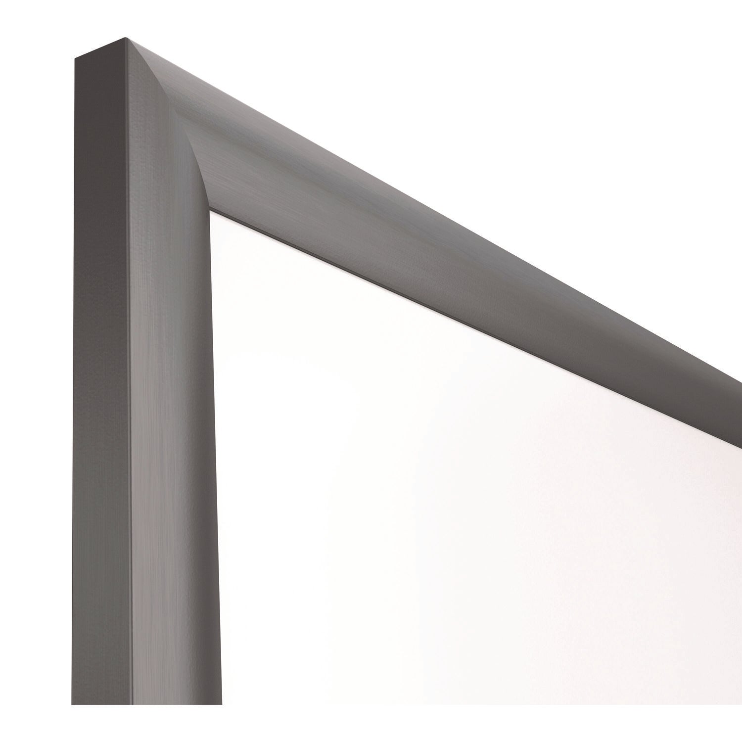 Magnetic Porcelain Dry Erase Board, 60" x 36", White Surface, Gray/Natural Aluminum Frame