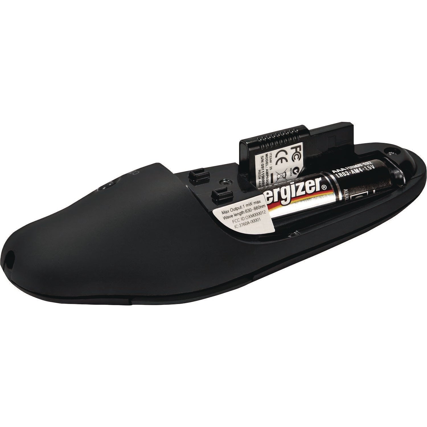 Wireless Usb Presenter With Laser Pointer, Class 2, 50 Ft Range, Black