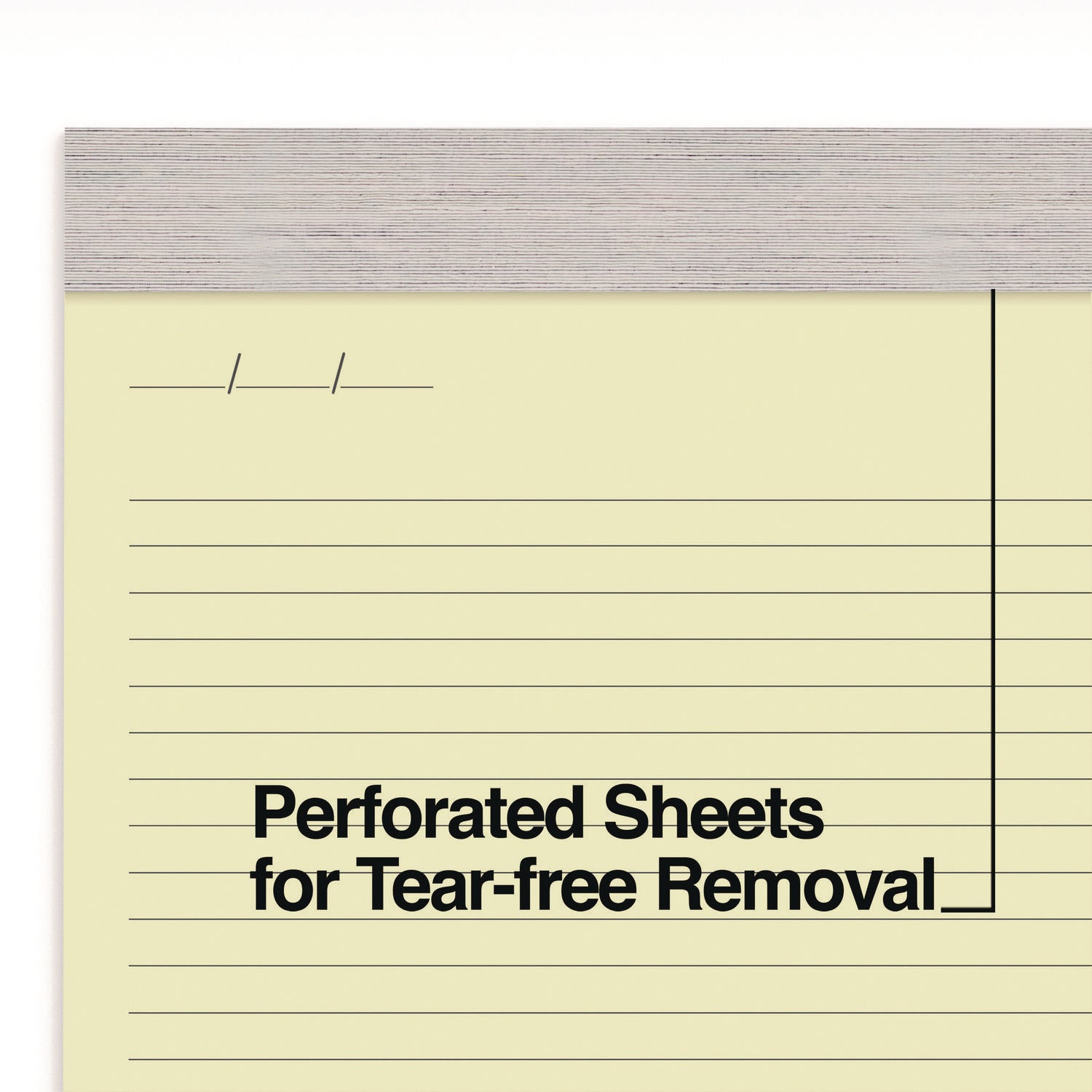 Notepads, Narrow Rule, 50 Canary Yellow 8.5 x 11.75 Sheets, 6/Pack