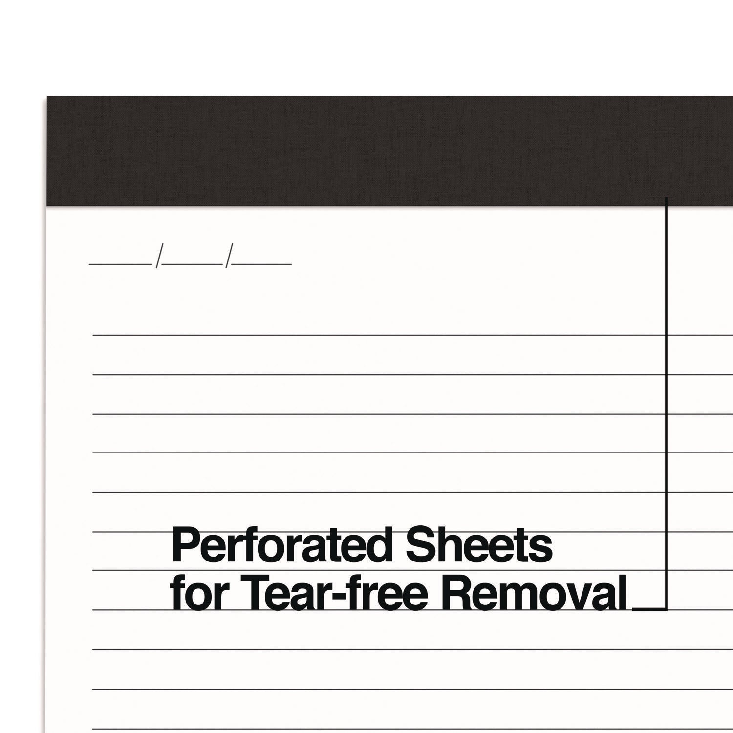 Notepads, Narrow Rule, 50 White 8.5 x 11.75 Sheets, 6/Pack