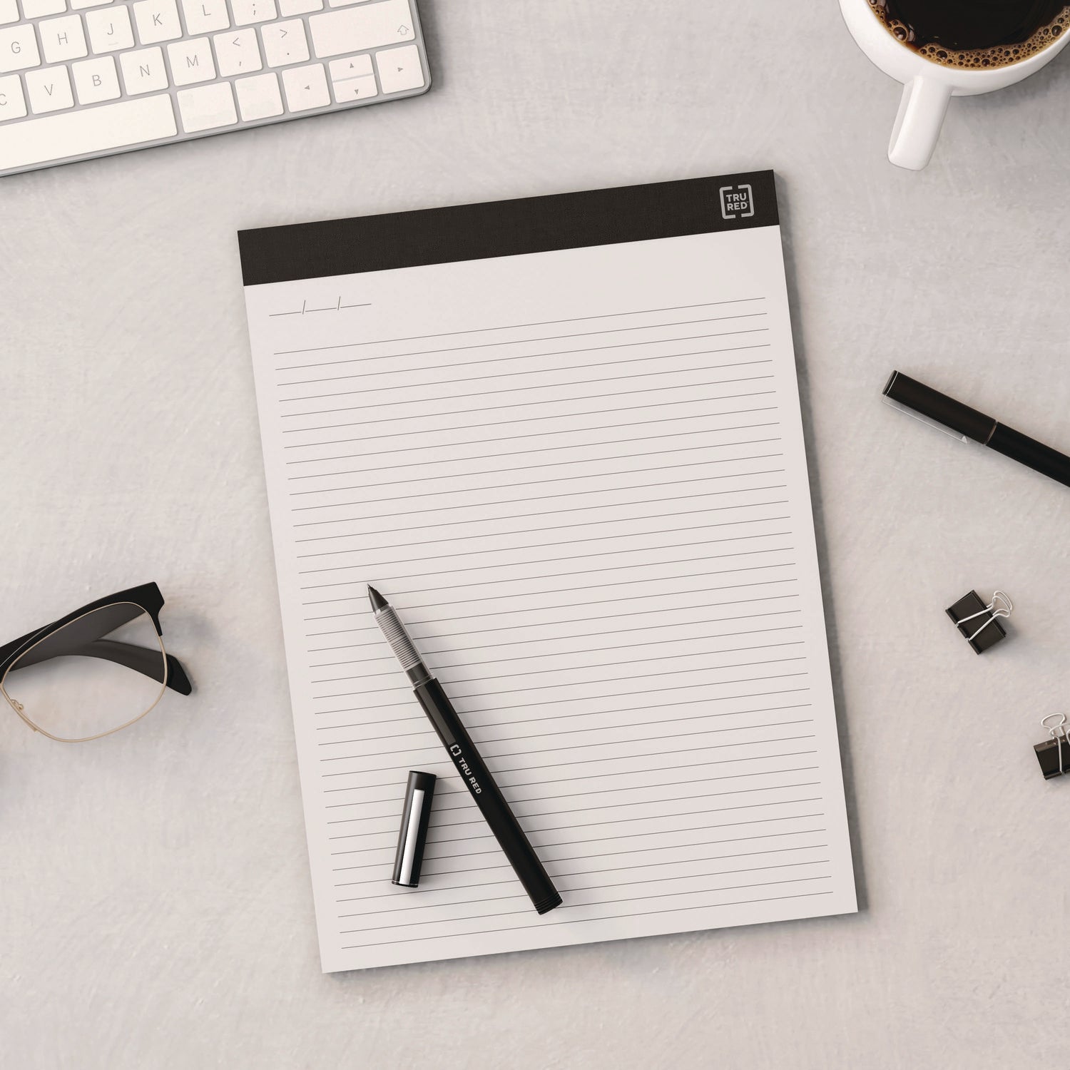 Notepads, Narrow Rule, 50 White 8.5 x 11.75 Sheets, 6/Pack