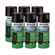 Specialty Appliance Epoxy Spray Paint, Gloss Black, 12 oz Aerosol Can, 6/Carton