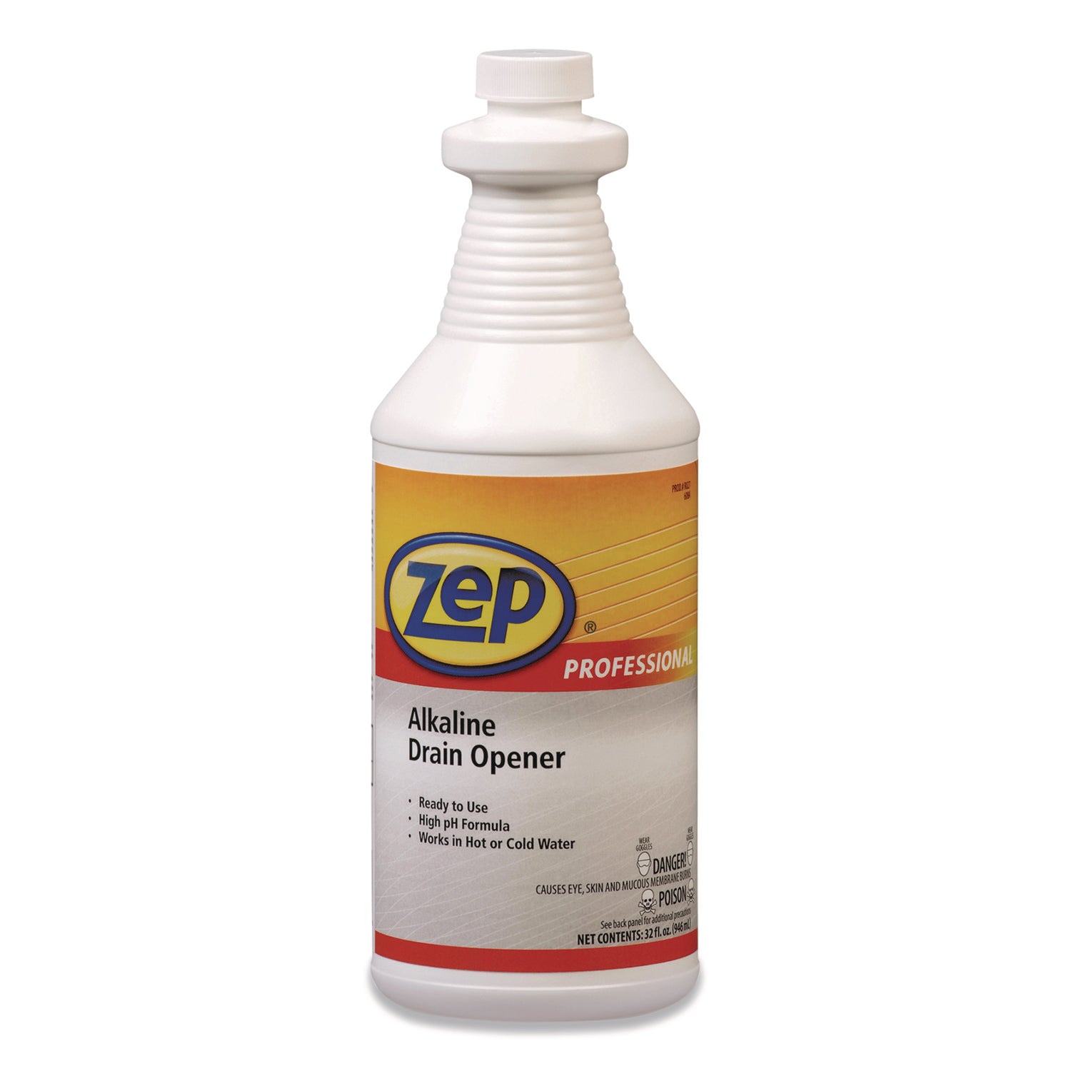 Alkaline Drain Opener Quart Bottle, 12/carton