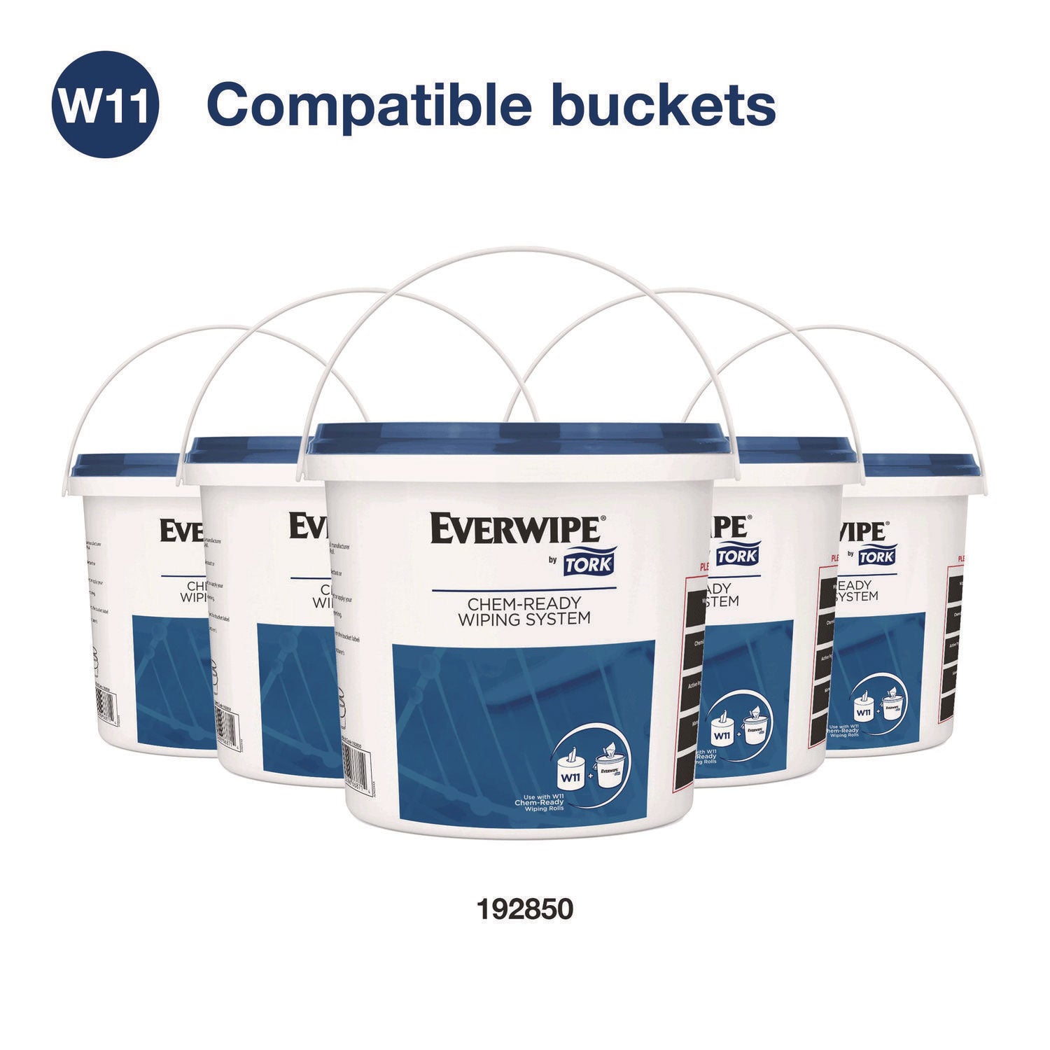 Chem-Ready Wiping Rolls, 1-Ply, 12 x 5.25, White, 180 Sheets, 6 Rolls/Carton