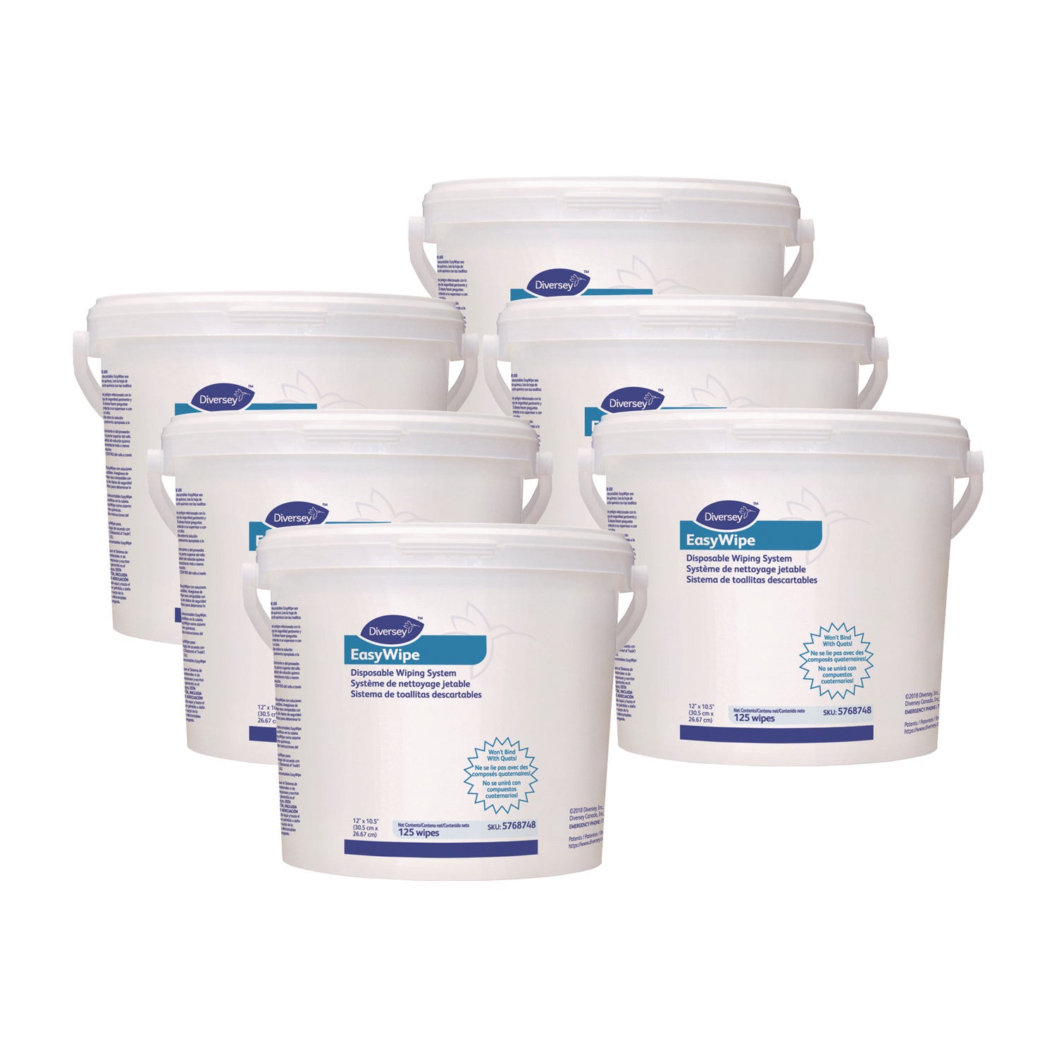 For Multi Surface, Multipurpose - Wipe - 12" Length x 10.50" Width - Recommended For: Dirt Remover, Dust Remover, Soil Remover - Disposable, Refillable, Pre-moistened - White - 6 / Carton