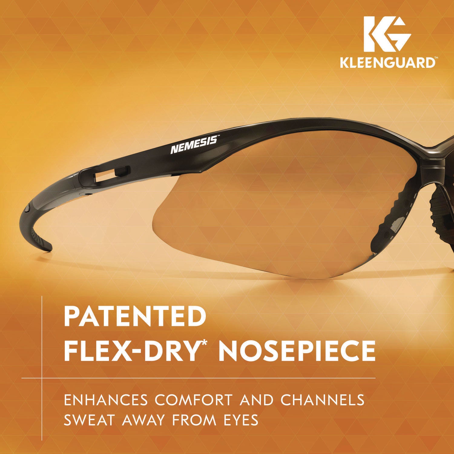 Nemesis Safety Glasses, Black Frame, Indoor/outdoor Lens
