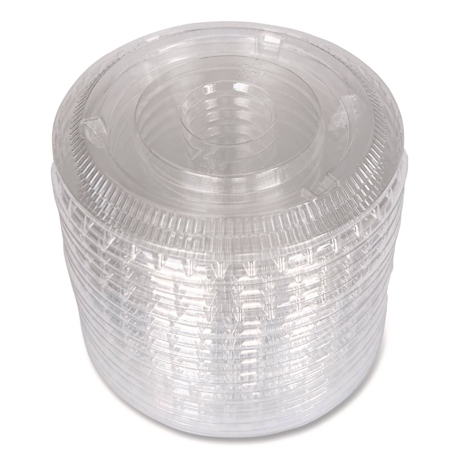 Souffle/Portion Cup Lids, Fits 3.25 oz to 5.5 oz Portion Cups, Plastic, Clear, 2,500/Carton