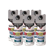 Stops Rust 5-in-1 Spray Paint, Gray, 12 oz Aerosol Can, 6/Carton