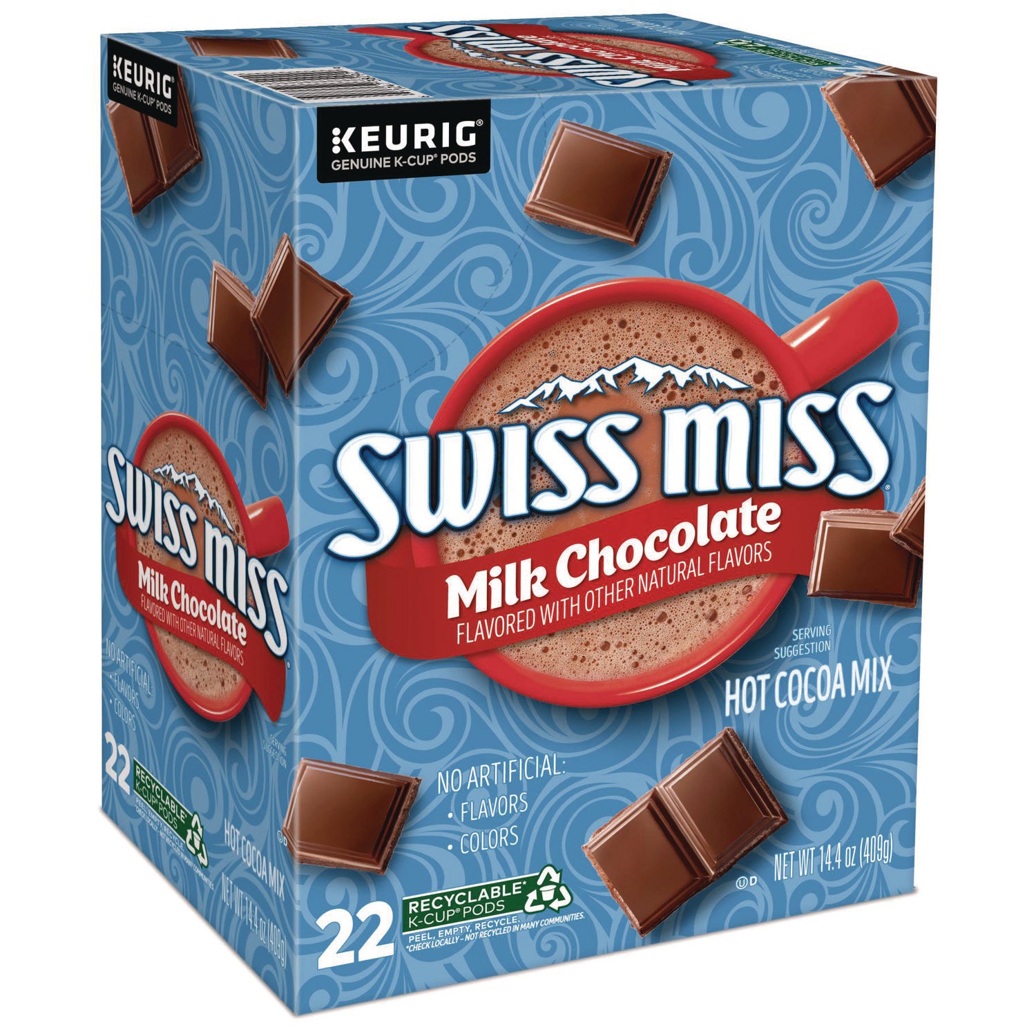 Swiss Miss&reg; K-Cup Milk Chocolate Hot Cocoa - 22 / Box