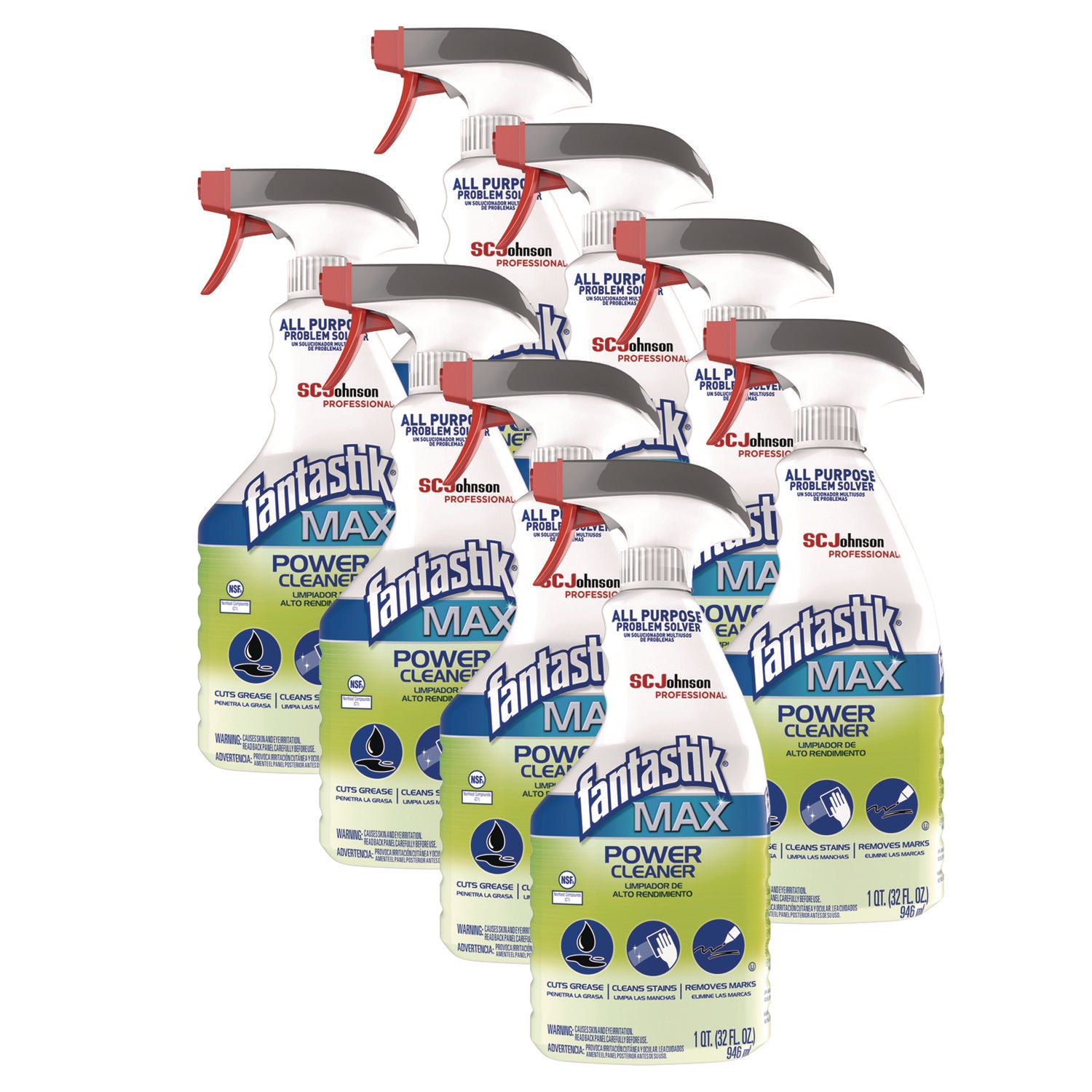 fantastik&reg; Max Power Cleaner - 32 fl oz (1 quart) - Clear - 1 Each