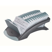 500 Card Capacity - For 2.87" x 4.12" Size Card - 25 A-Z Index Guide - Black, Gray