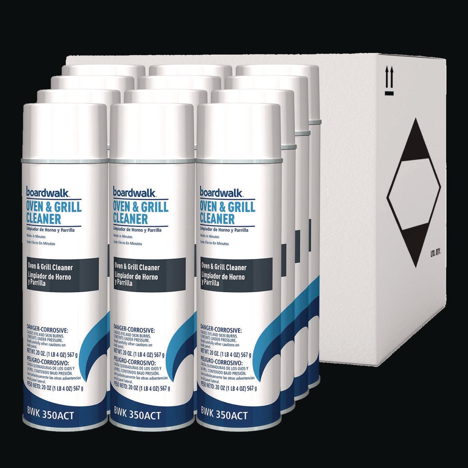 Oven and Grill Cleaner, 20 oz Aerosol Spray, 12/Carton