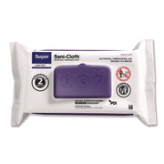 Ready-To-Use - 6.75" Length x 6" Width - Disposable, Disinfectant, Deodorize, Latex-free, Bleach-free, Phenol-free, Easy to Use, Pre-moistened, Strong, Antimicrobial - White - 80/Packet - 1 Each