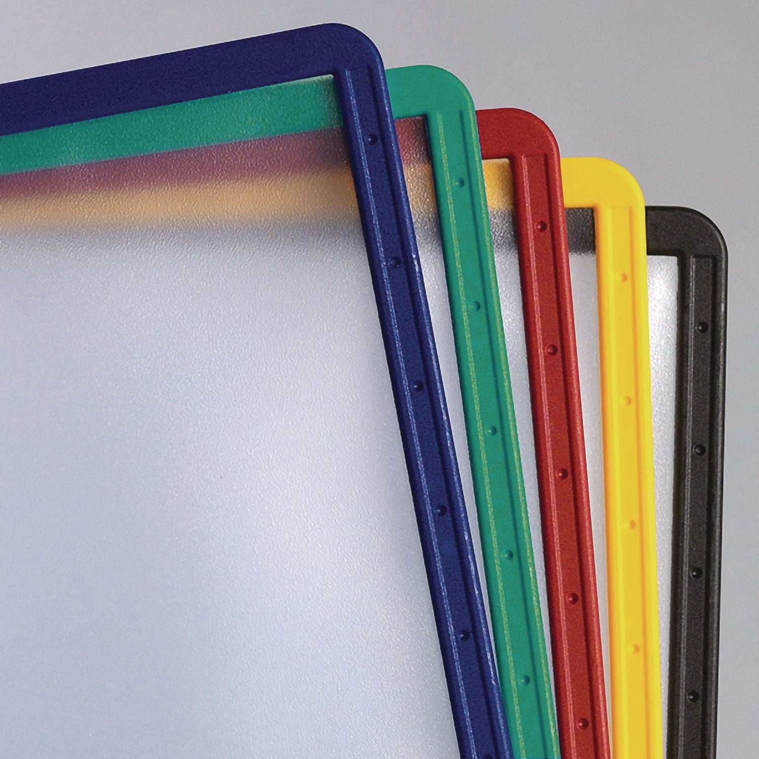 SHERPA Desk Reference System - Assorted - Polypropylene - 12" Height x 9.5" Width - 5 / Set