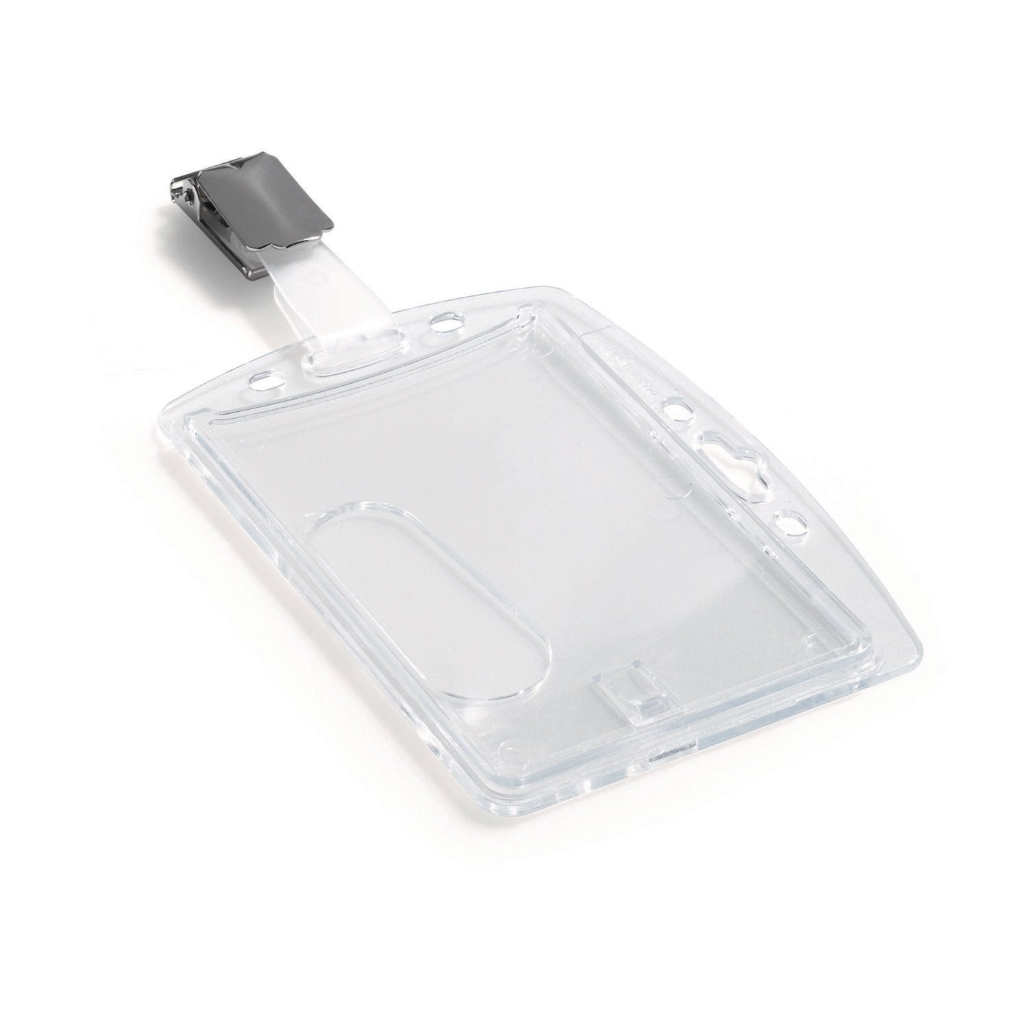 Support 2.13" x 3.35" Media - 2.1" Height x 3.3" Width - Acrylic - Transparent - 25 / Box