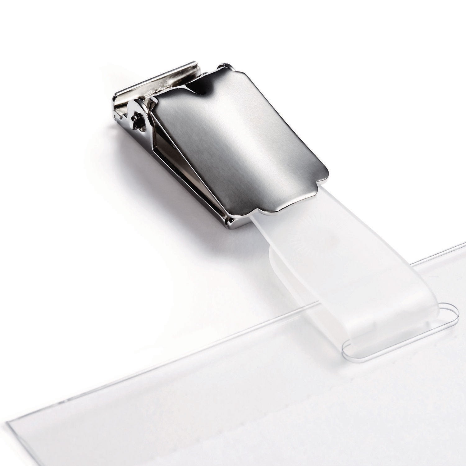 Support 2.13" x 3.35" Media - 2.1" Height x 3.3" Width - Acrylic - Transparent - 25 / Box