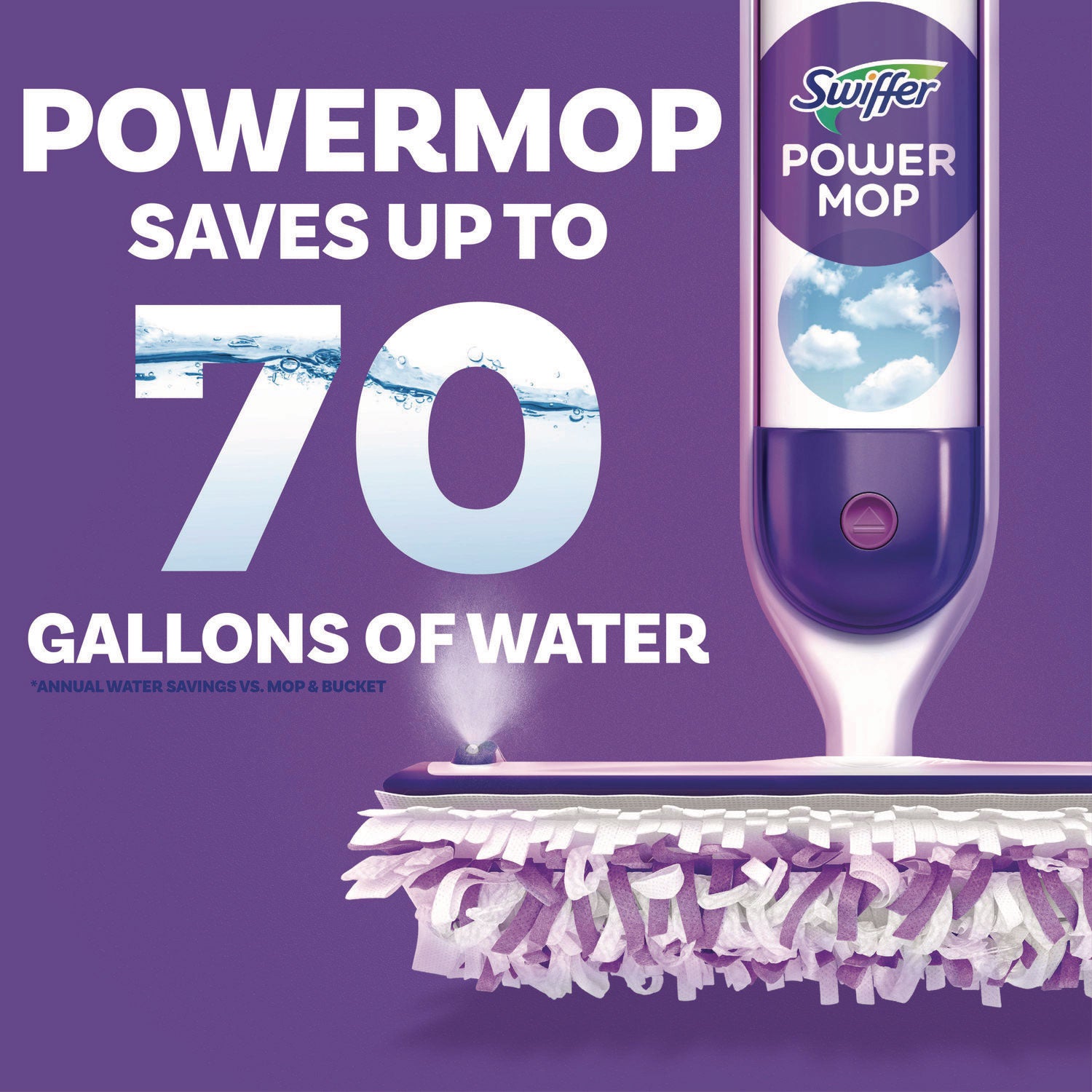 Swiffer Powermop Mopping Pads - Purple - 11 / Box