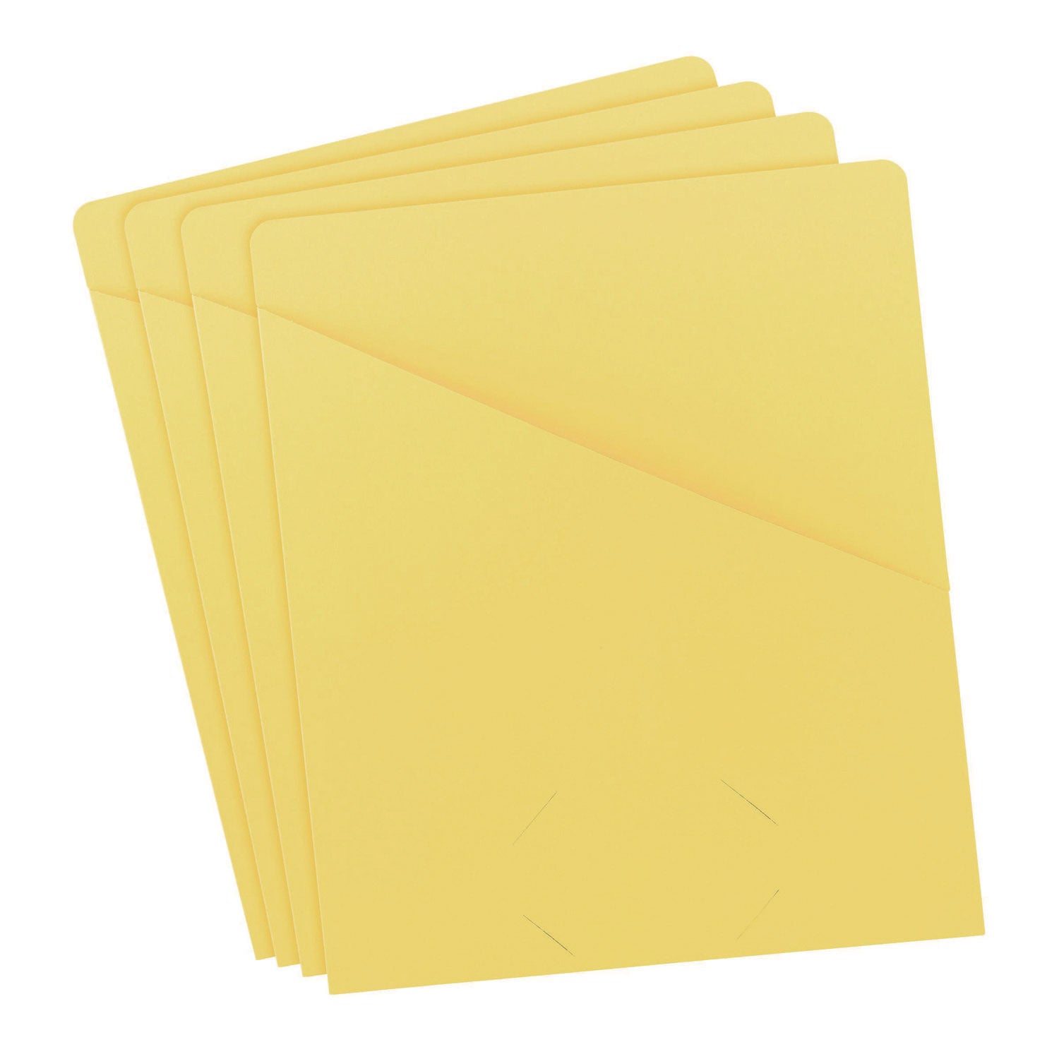Smead Letter Recycled File Jacket - 8 1/2" x 11" - 11 pt. - Yellow - 10% Recycled - 25 / Pack