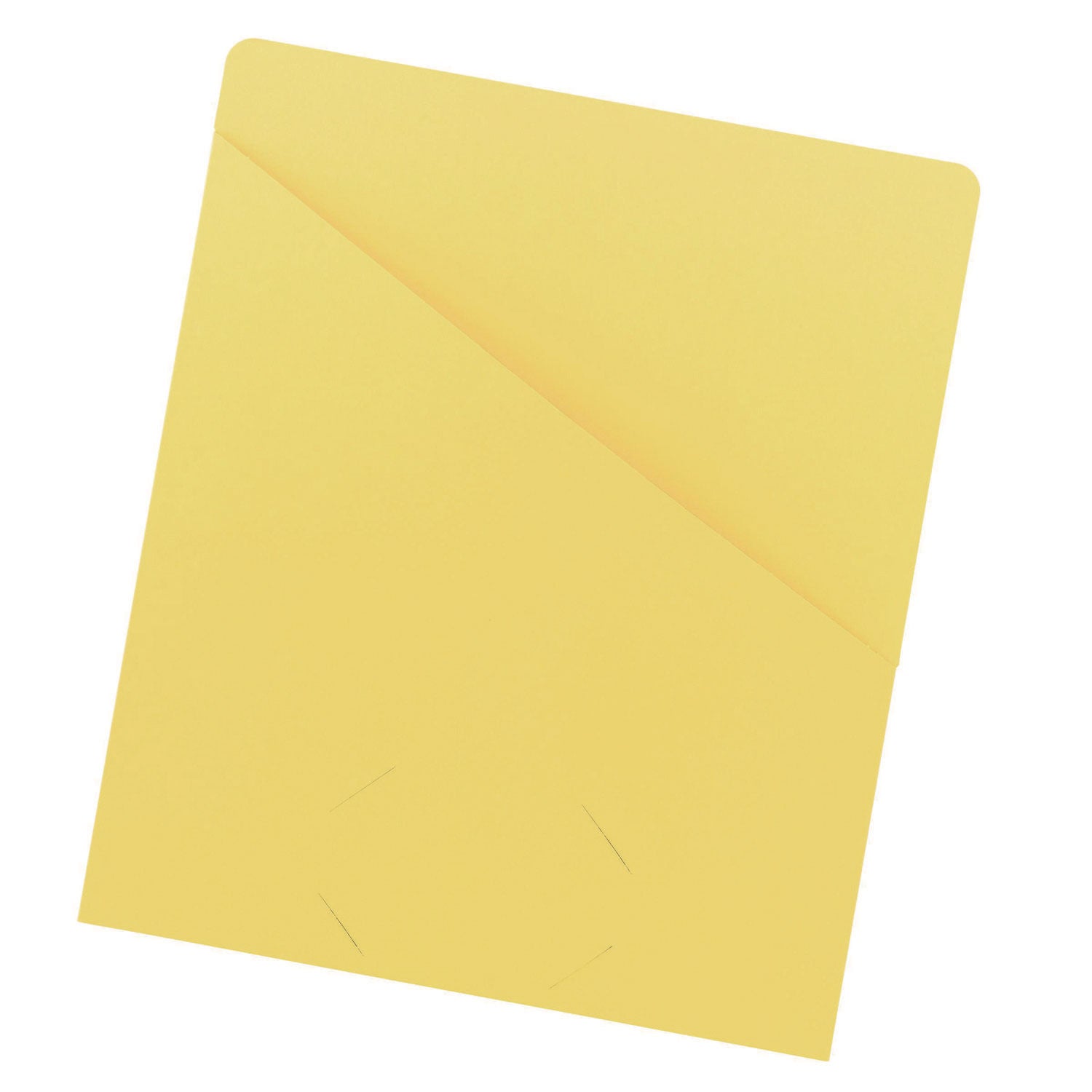 Smead Letter Recycled File Jacket - 8 1/2" x 11" - 11 pt. - Yellow - 10% Recycled - 25 / Pack
