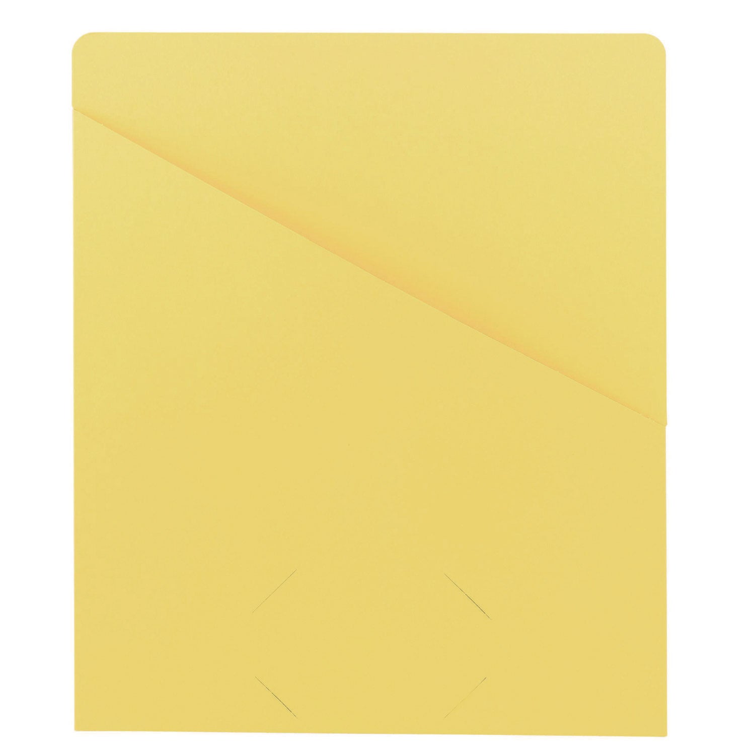 Smead Letter Recycled File Jacket - 8 1/2" x 11" - 11 pt. - Yellow - 10% Recycled - 25 / Pack