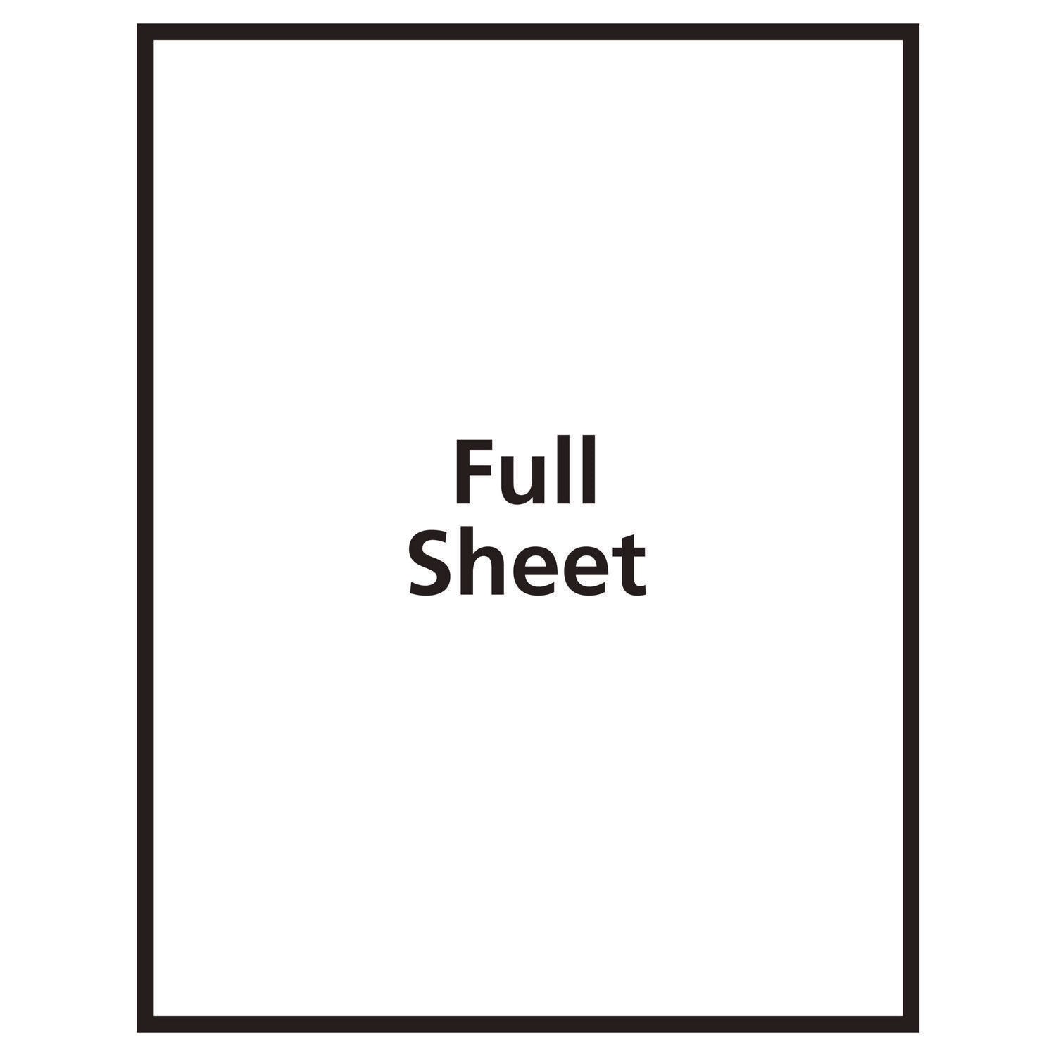 Avery Sticker Project Paper Laser/Inkjet Multipurpose Labels, 11 x 8.5, Glossy Clear, 1 Label/Sheet, 7 Sheets/Pack