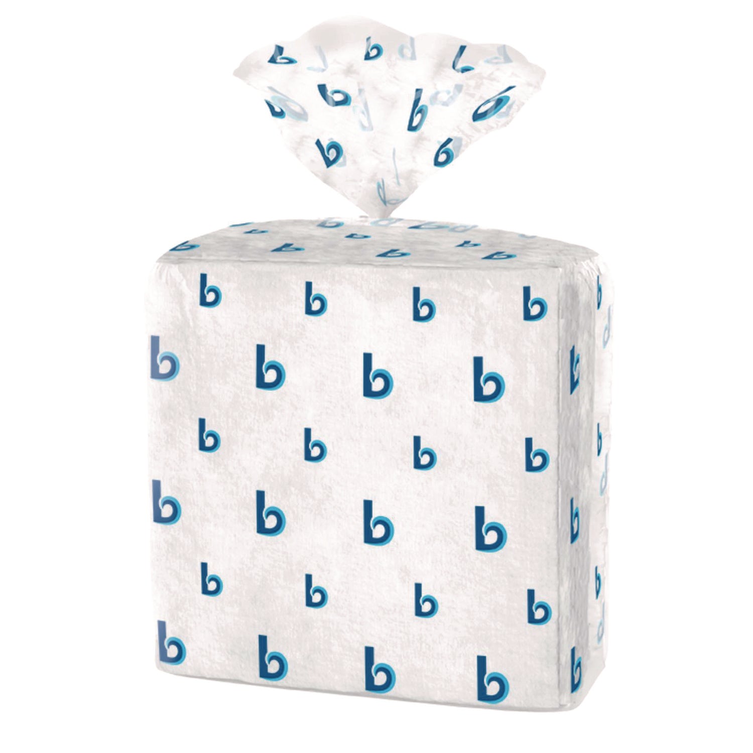 Hydrospun Wipers, 1-Ply, 12 x 13, White, 50/Bag, 18 Bags/Carton