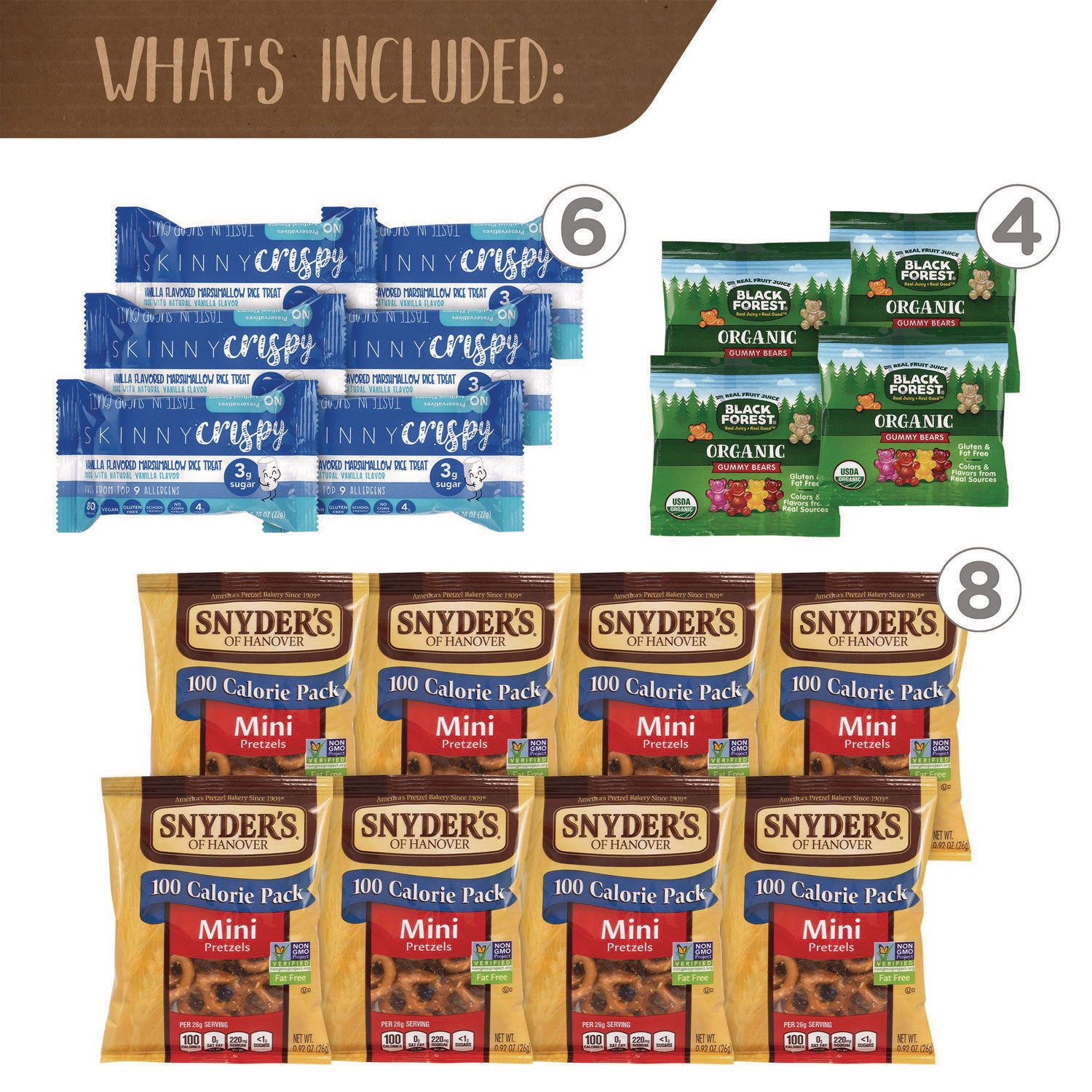 Big Healthy Snack Box, 61 Assorted Snacks/Box