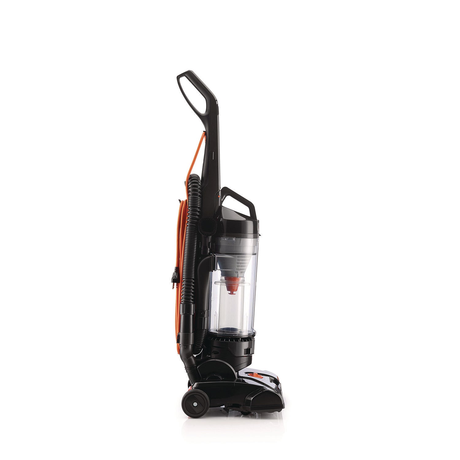 1.13 gal - Bagless - Brushroll, Hose, Dirt Cup, Filter, Dusting Brush, Wand, Crevice Tool, Upholstery Tool, Brush - 14" Cleaning Width - Carpet, Hard Floor, Hardwood - 35 ft Cable Length - 8 ft Hose Length - HEPA - AC Supply - 120 V AC - 12 A - Black