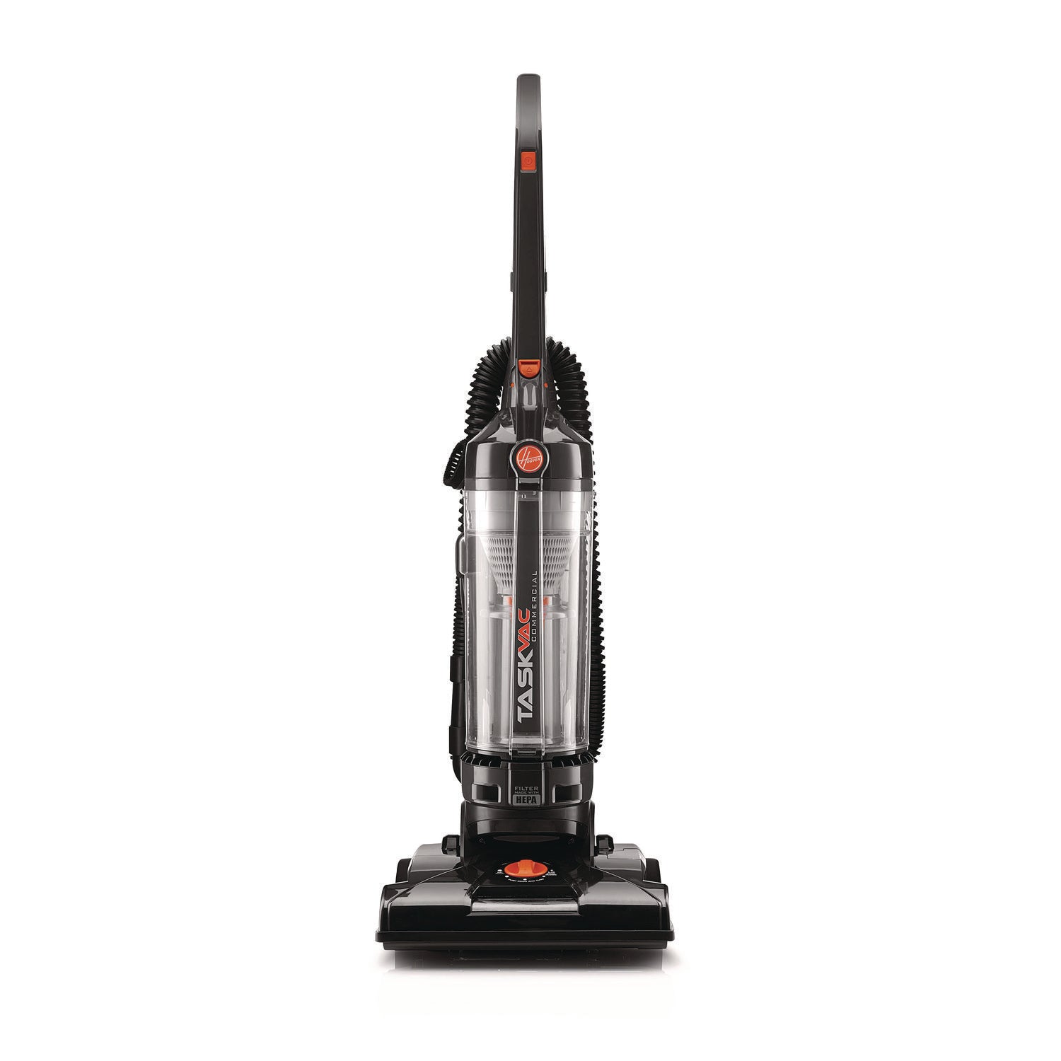 1.13 gal - Bagless - Brushroll, Hose, Dirt Cup, Filter, Dusting Brush, Wand, Crevice Tool, Upholstery Tool, Brush - 14" Cleaning Width - Carpet, Hard Floor, Hardwood - 35 ft Cable Length - 8 ft Hose Length - HEPA - AC Supply - 120 V AC - 12 A - Black
