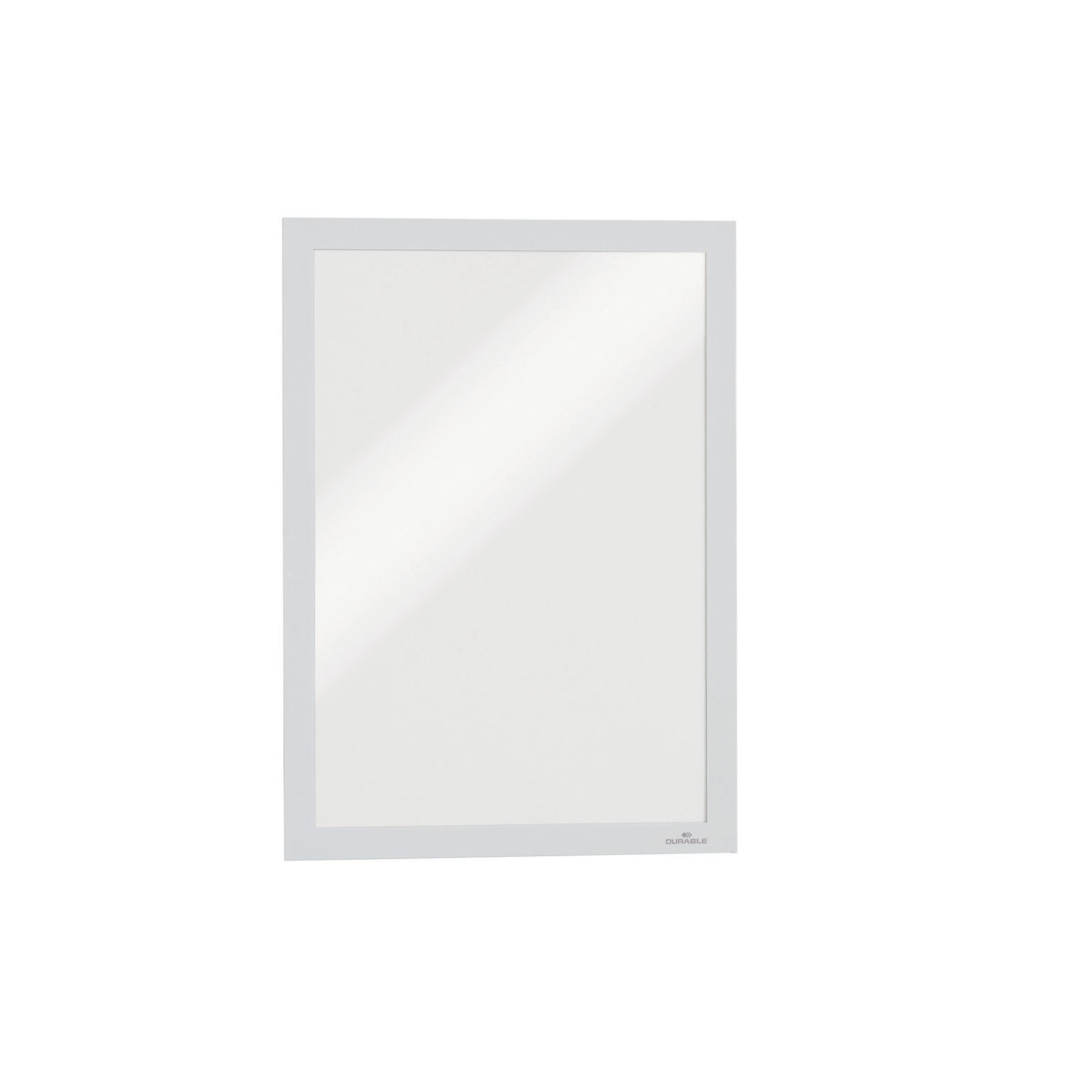 9.50" x 12" Frame Size - Portrait, Landscape - Magnetic, Easy to Use, Self-adhesive, Sturdy - Plastic - White - 2 / Pack - TAA Compliant