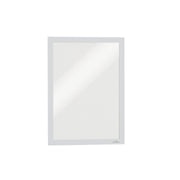 9.50" x 12" Frame Size - Portrait, Landscape - Magnetic, Easy to Use, Self-adhesive, Sturdy - Plastic - White - 2 / Pack - TAA Compliant