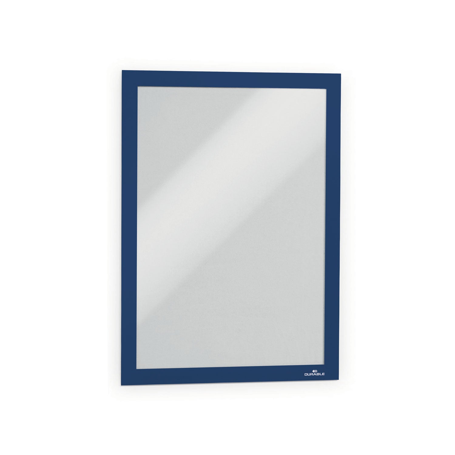 9.50" x 12" Frame Size - Portrait, Landscape - Magnetic, Easy to Use, Self-adhesive, Anti-glare, Sturdy - Plastic - Dark Blue - 2 / Pack - TAA Compliant