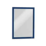 9.50" x 12" Frame Size - Portrait, Landscape - Magnetic, Easy to Use, Self-adhesive, Anti-glare, Sturdy - Plastic - Dark Blue - 2 / Pack - TAA Compliant