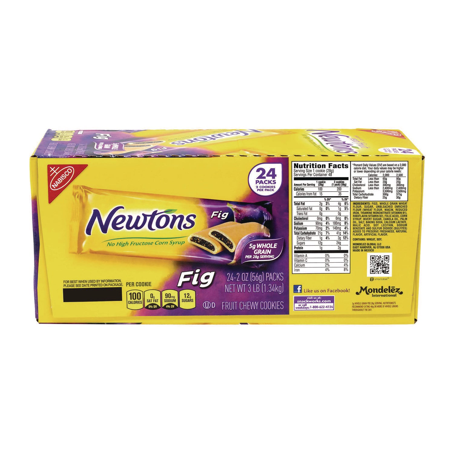 No High Fructose Corn Syrup, Individually Wrapped - Fig - 1 - 2 oz - 24 / Carton