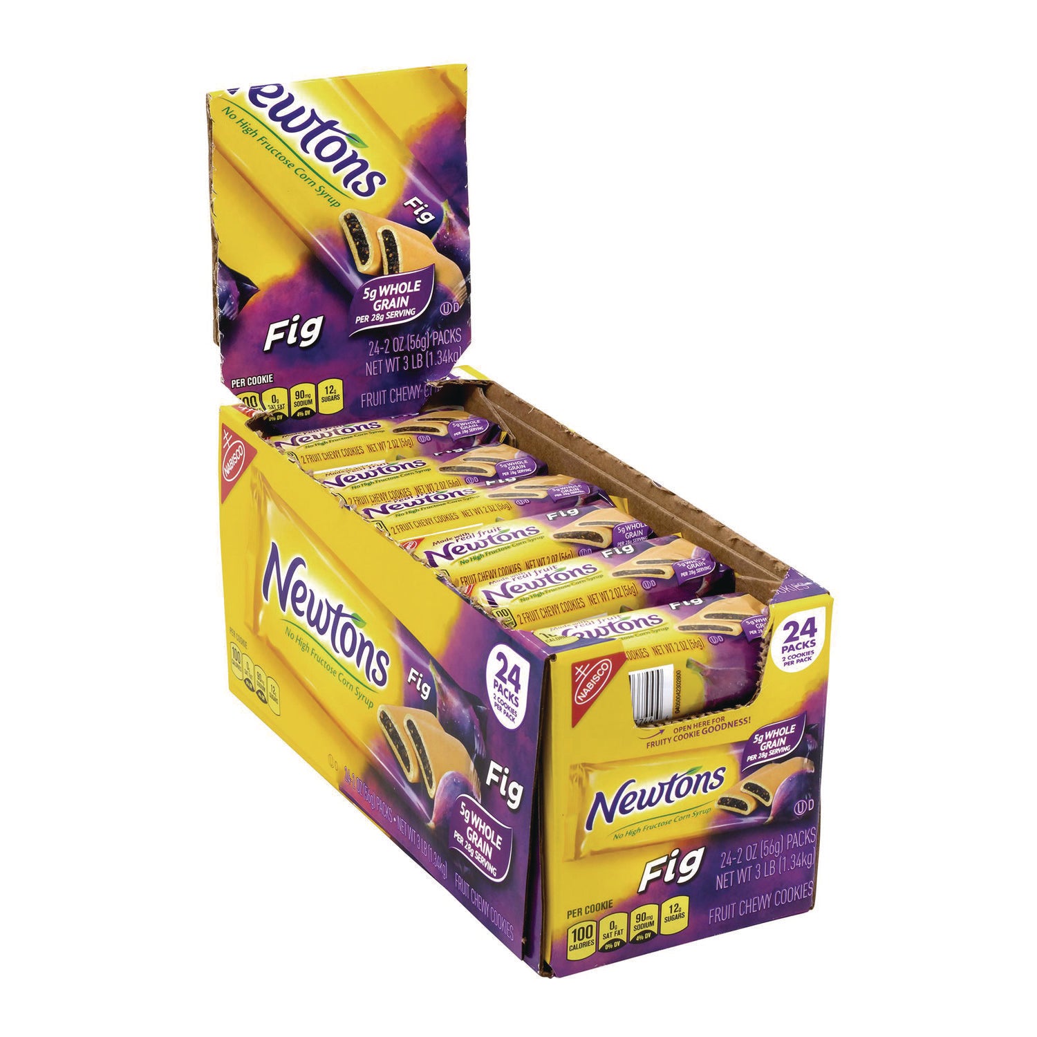 No High Fructose Corn Syrup, Individually Wrapped - Fig - 1 - 2 oz - 24 / Carton