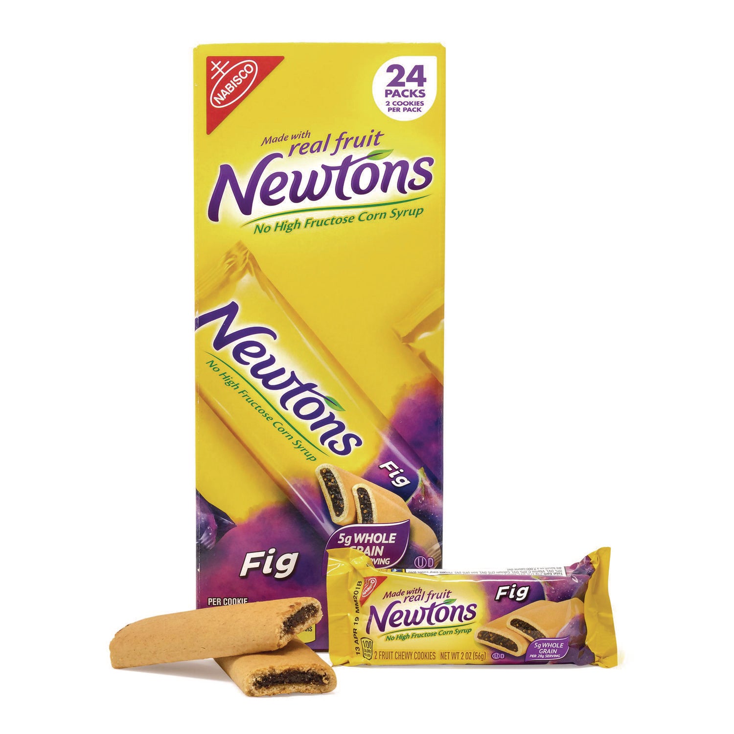 No High Fructose Corn Syrup, Individually Wrapped - Fig - 1 - 2 oz - 24 / Carton