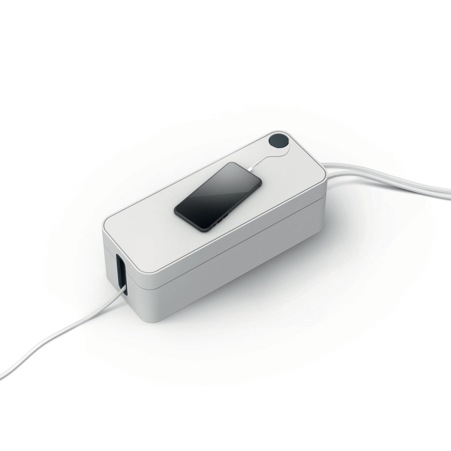 Cable Box - Gray - Plastic - 1 Each