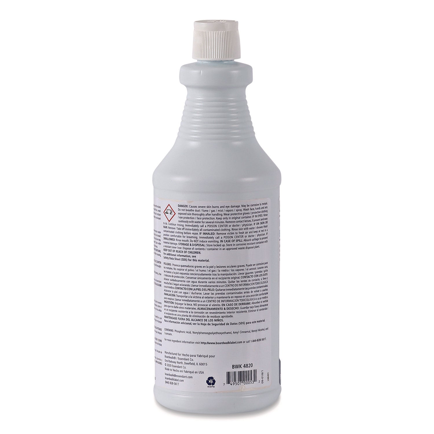 Industrial Strength RTU Porcelain Bowl and Tile Cleaner, Floral Scent, 32 oz Bottle