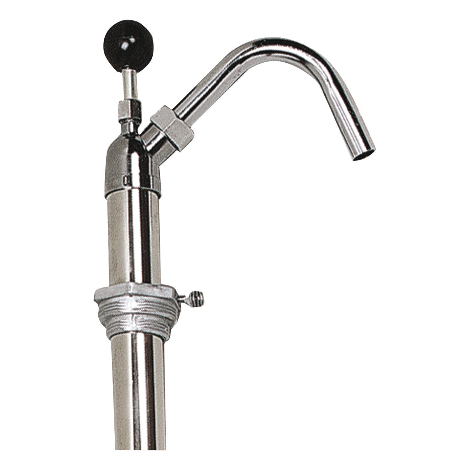 Bottle Pump, 22 oz Output, Steel, 42.5" Tall, Chrome, 6/Carton