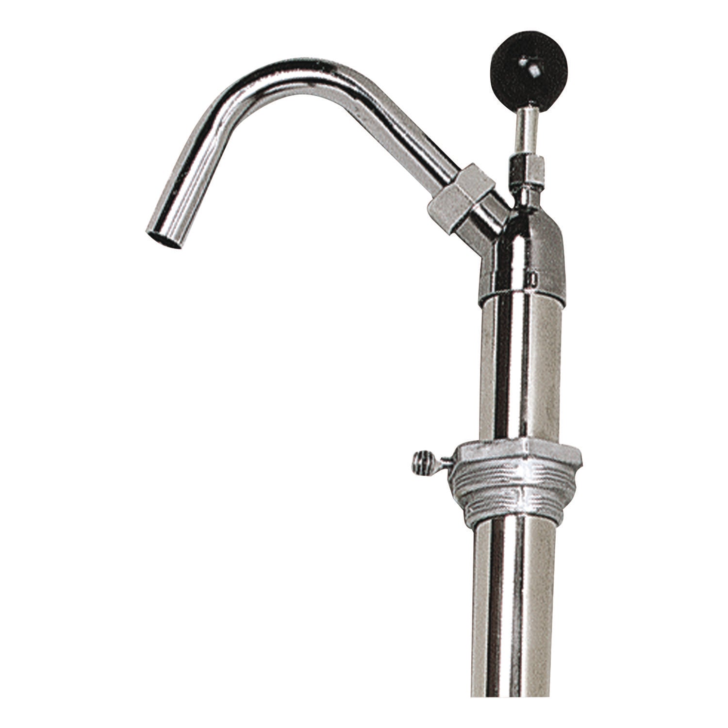 Bottle Pump, 22 oz Output, Steel, 42.5" Tall, Chrome