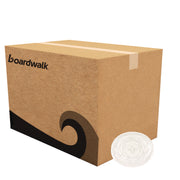 Crystal-Clear Cold Cup Straw-Slot Lids, Fits 9 oz Squat/12 oz Cold Cups, Plastic, Clear, 1,000/Carton