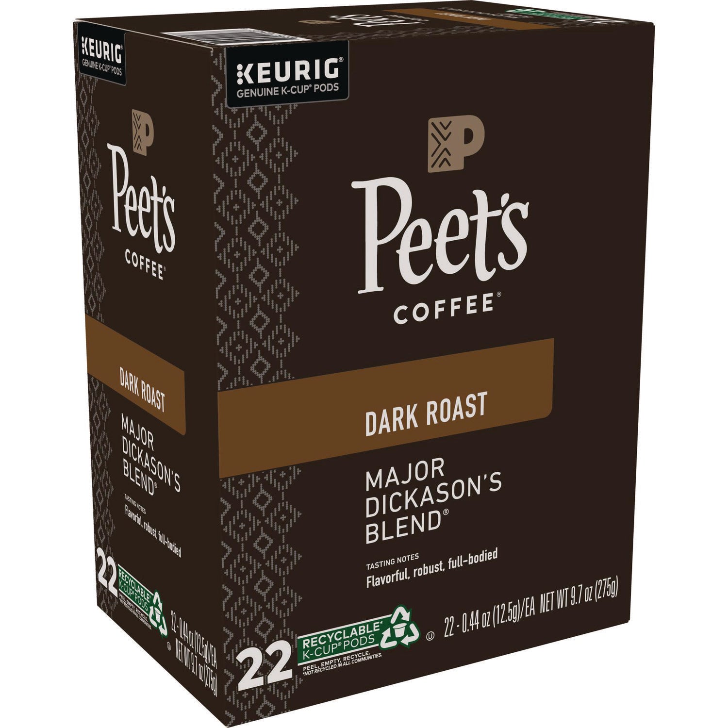 Major Dickason's Blend K-Cups, Regular, 88/Carton