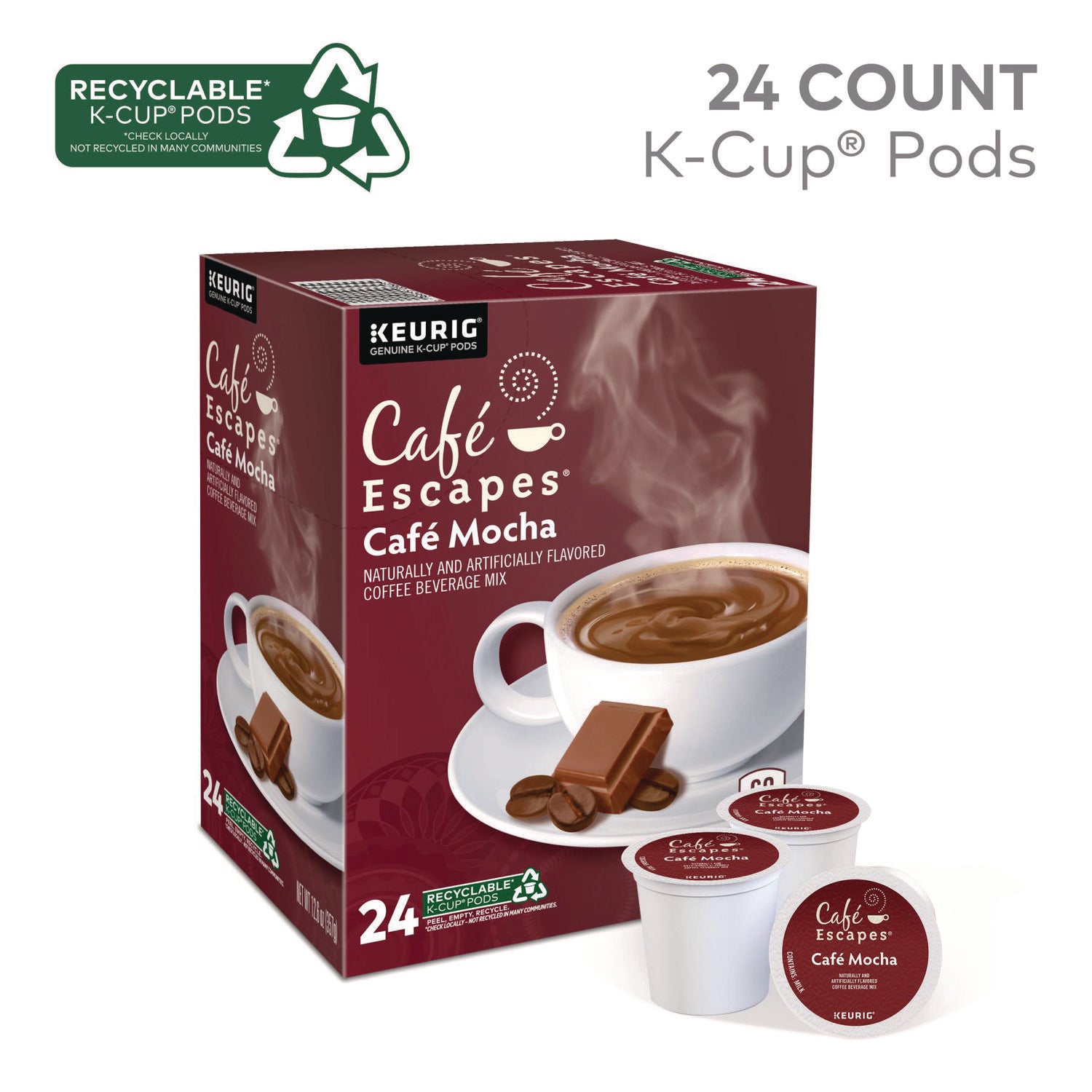 Compatible with Keurig Brewer - Regular - 0.5 oz - K-Cup, Pod - 24 / Box