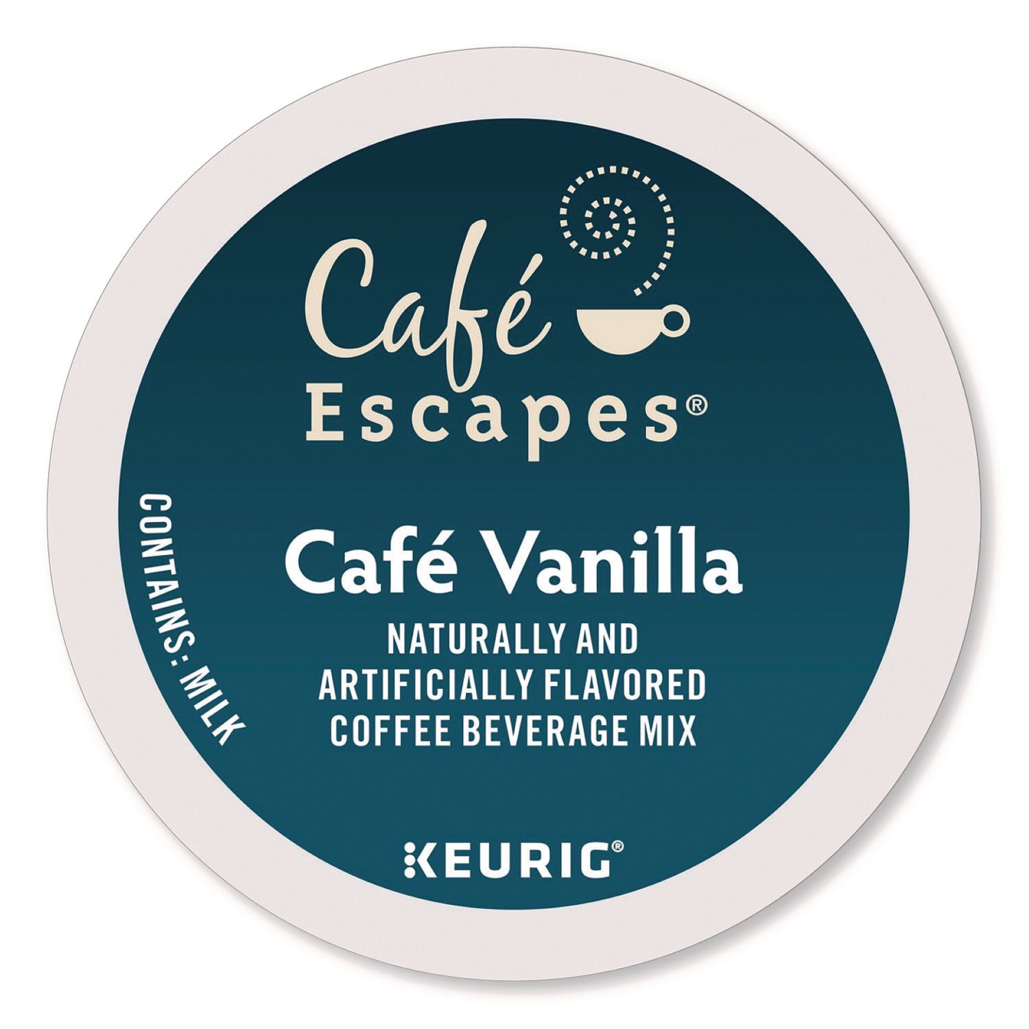 Compatible with Keurig Brewer - Light - K-Cup, Pod - Caf&eacute; Vanilla - Kosher - 24 / Box