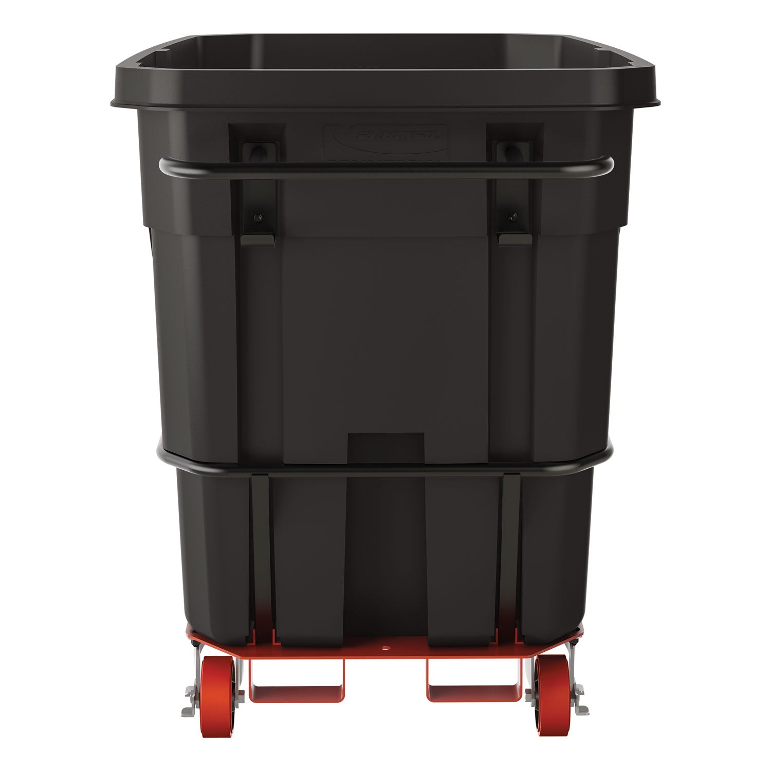 1 cu yd Standard Duty Tilt Truck, Forkliftable Frame, 1,300 lb Capacity, Black