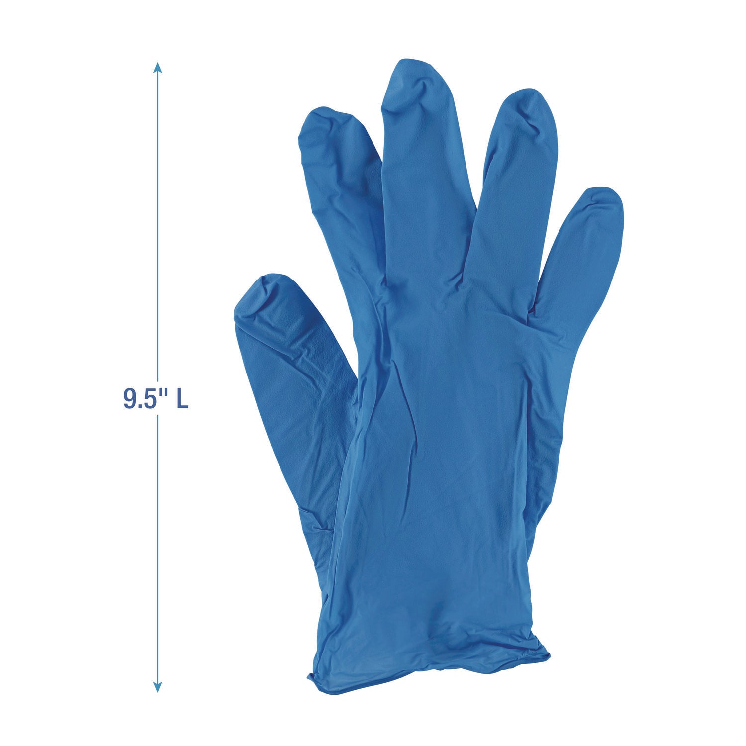 Disposable Powder-Free Nitrile Gloves, Small, Blue, 5 mil, 100/Box, 10 Boxes/Carton