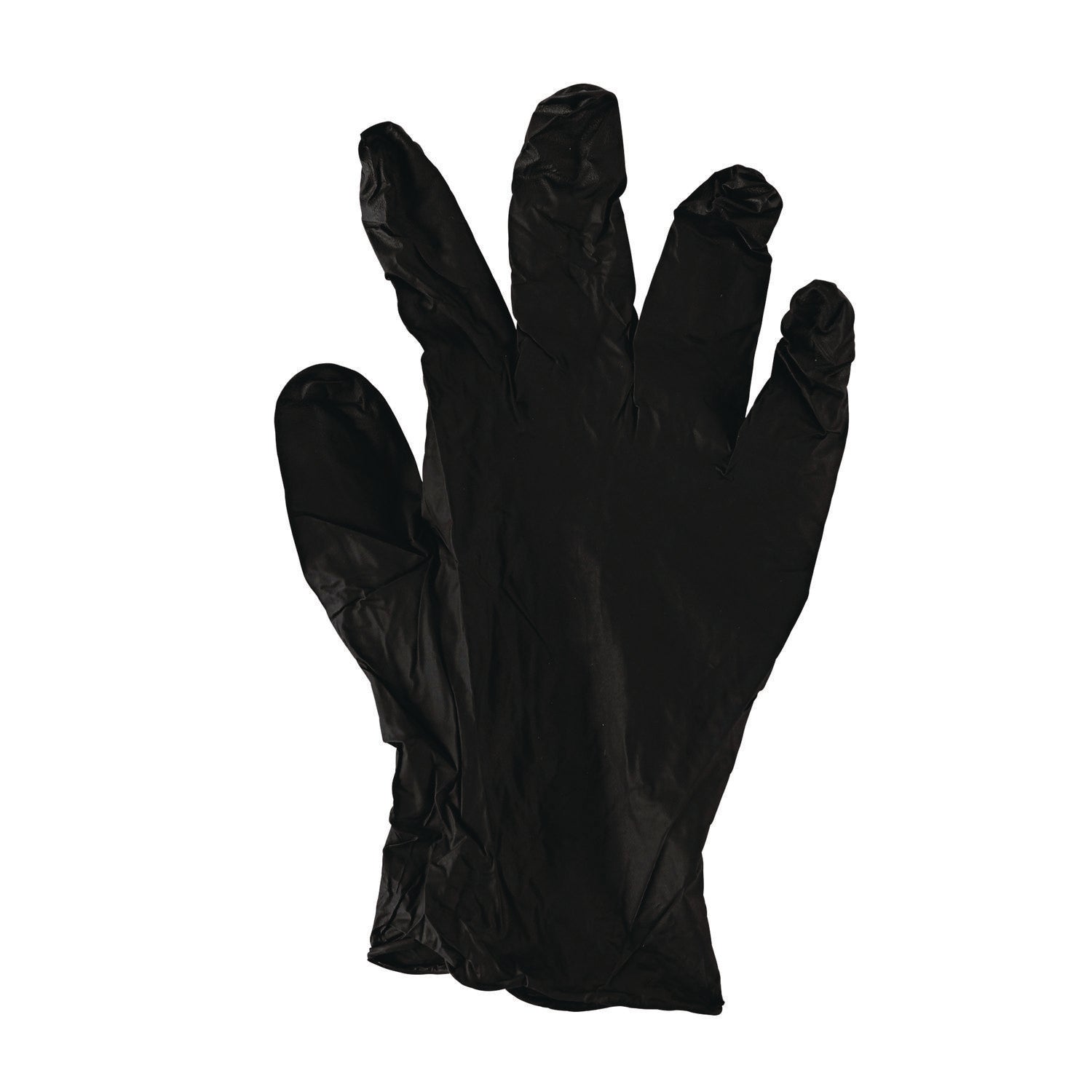 Disposable General-Purpose Powder-Free Nitrile Gloves, Small, Black, 4.4 mil, 100/Box, 10 Boxes/Carton